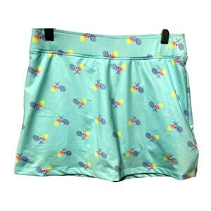 Prince Skort Girls Youth Blue Tennis Moisture Wicking Elastic Waist Large (14)